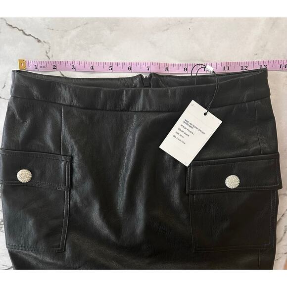 NEW NWT Generation Love Revolve Ari Vegan Leather Skirt size XS - Picture 8 of 9
